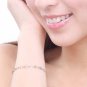 14K Tri-Color Gold Diamond-Cut Stars Bracelet 6.5" Women Jewelry C05198B