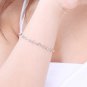 14K Tri-Color Gold Diamond-Cut Stars Bracelet 6.5" Women Jewelry C05198B