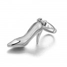 Platinum Plated High Heel 925 Sterling Silver w/ Charm 16" Chain C05378J