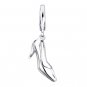 Platinum Plated High Heel 925 Sterling Silver w/ Charm 16" Chain C05378J