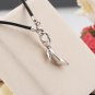 Platinum Plated High Heel 925 Sterling Silver w/ Charm 16" Chain C05378J