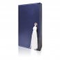 Chel by Cheline - Travel Magnetic Jewelry Book Organizer Case Box Gift for Women (Navy-M)