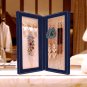 Chel by Cheline - Travel Magnetic Jewelry Book Organizer Case Box Gift for Women (Navy-M)