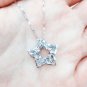 14K Gold Diamond-Cut Star Necklace 16", Women Girl Jewelry w/ Gift Box C06087P