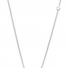 925 Sterling Silver Guardian Angel Wing Diamond Solitaire Necklace 16" Women Jewelry Gift S08043N