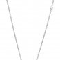 925 Sterling Silver Guardian Angel Wing Diamond Solitaire Necklace 16" Women Jewelry Gift S08043N