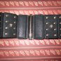 Black skull waist belt