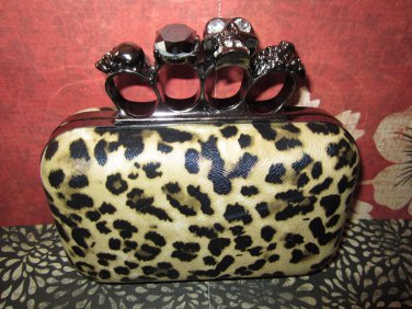 leopard clutch