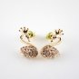 Gold Plated Hypoallergenic Swan Earrings