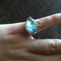 RP-13 New With Tags! Floral Print Resin Ring Size 6