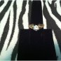 SW- Gorgeous Vintage Gold Plated Solitaire Cubic Zirconium Ring Size 8.25
