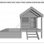 CUBBY HOUSE & SAND PIT COMBO - Build With Your Children - Full Building Plans V2