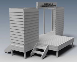 THEATRE STAGE V01 - CUBBY HOUSE PLAY TIME ! - Full Building Plans in 2D & 3D