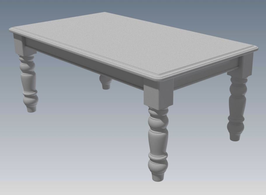 SOLID TIMBER DINING TABLE 1800 X 1050 - Make Your Own & SAVE HEAPS $$$ (Full Plans 2D & 3D)