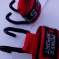 Weight Lifting Power Double Hooks Bodybuilding Wrist Straps Support Chin Up