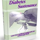 Diabetes Sustenance!