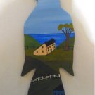 Primitive Rustic Wood Crow Cutout Painting OOAK #8 (EC-P)