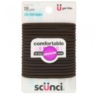 Scunci No Damage Medium Hold Hair Ties Elastics 18pc 16776-A Brown (EC-O68) Scunci No Damage Medium Hold Hair Ties Elastics 18pc 16776-A Brown (EC-O68)