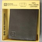 Stone Mountain RFID Blocking Full Grain Leather Wallet Traveler Brown (EC-A8)