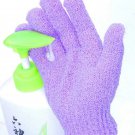 Double Sided Exfoliating Body Scrubber Bath Glove Violet (EC-W)