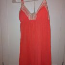 Victoria Secret Lace Trim Cotton Cami Orange Medium (EC211) A13 Victoria Secret Lace Trim Cotton Cami Orange Medium (EC211) A13