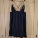 Victoria Secret Lace Trim Cotton Cami Blue Medium (EC211) A12 Victoria Secret Lace Trim Cotton Cami Blue Medium (EC211) A12