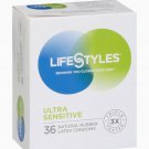 Lifestyles Ultra Sensitive Condoms 36pk Exp: 1/31/27 (EC-W) Lifestyles Ultra Sensitive Condoms 36pk Exp: 1/31/27 (EC-W)