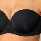 Delimira Contoured Cups Strapless Bra Black 34C (EC-B15)