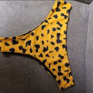 Zaful Yellow Leopard Print Bikini Bottom sz 16 (EC-B4)