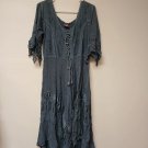 Fashion Terminal Blue Boho Dress Free Size (EC-A15)