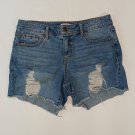 Sofia Vergara Lila High Rise Distressed Jean Shorts 4 (EC-C6)