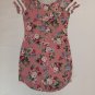Ultra Flirt Pink Floral Shirt Dress Juniors Large (EC-C21)