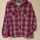 Arizona Women's Red Plaid Shirt XL (EC-E5) Arizona Women's Red Plaid Shirt XL (EC-E5)