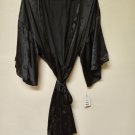 Secret Treasures Black Satin Robe 2x 18-20w NWT (EC-E12)