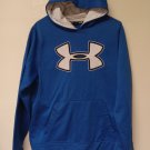 Men's Under Armour Royal Blue White Logo Storm Hoodie Small (EC805017) F7