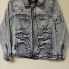 Boys Jordan Craig Legacy Edition Graffiti Distressed Jean Jacket 12 (EC8052295) F2