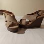 Womens Indigo Rd Beige Leather Platforms 7 1/2M (EC-B38)