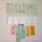Hasbro Monopoly 1998 Replacement Parts Tray Rules House Hotel Money Dice (EC-HE)