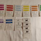 Hasbro Monopoly 1935 Deed Cards 28ct Complete Replacement (EC-HE)