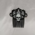Gothic Skull Hair Pick Comb (EC)