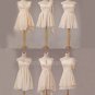 cheap chiffon junior short popular bridesmaid dress