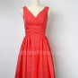 cheap short V-neck prom dress