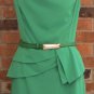 New with tag, Leaf green, sleeveless, knee-length, wear to work, sheath dress