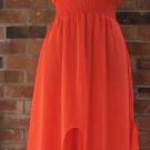 New with tag, Summer orange, sleeveless, V neck, maxi dress