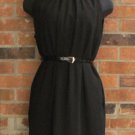 New with tag, Black, sleeveless, wear to work, tunic dress with black belt