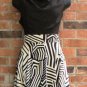 New with tag, sheer black top, symmetric print A-line shirt, sleeves casual dress