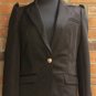 New with tag, black, long sleeve, blazer with puff shoulder