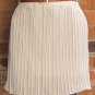 New with tag, White A-line skirt with belt