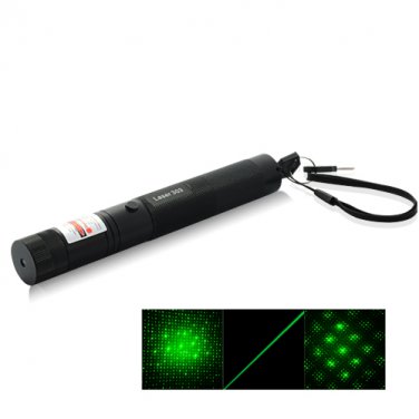 200mW Military Grade 532nm Green Laser Pointer with Key Lock Safety Function