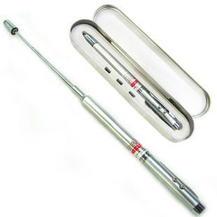 4 In 1 Gadget - Red Laser Pointer With Writing Pen, LED Torch & A Reach Magnet